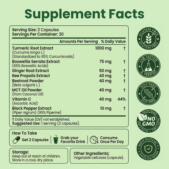 Turmeric Curcumin Formula (1,295 MG)