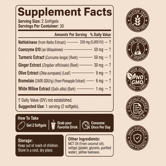 Nattokinase Cardiovascular & Circulation Formula